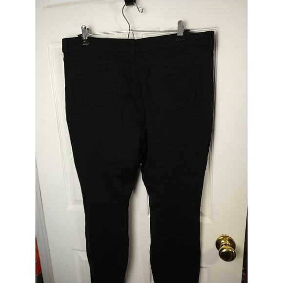 Jones New York Jeans Woman 16 Great Jones Jeggings Black Zip Button Casual - Picture 10 of 11